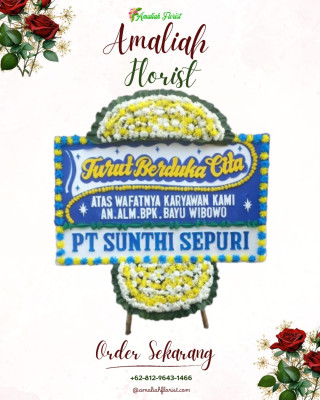 Papan Bunga Duka di Seuat Jaya